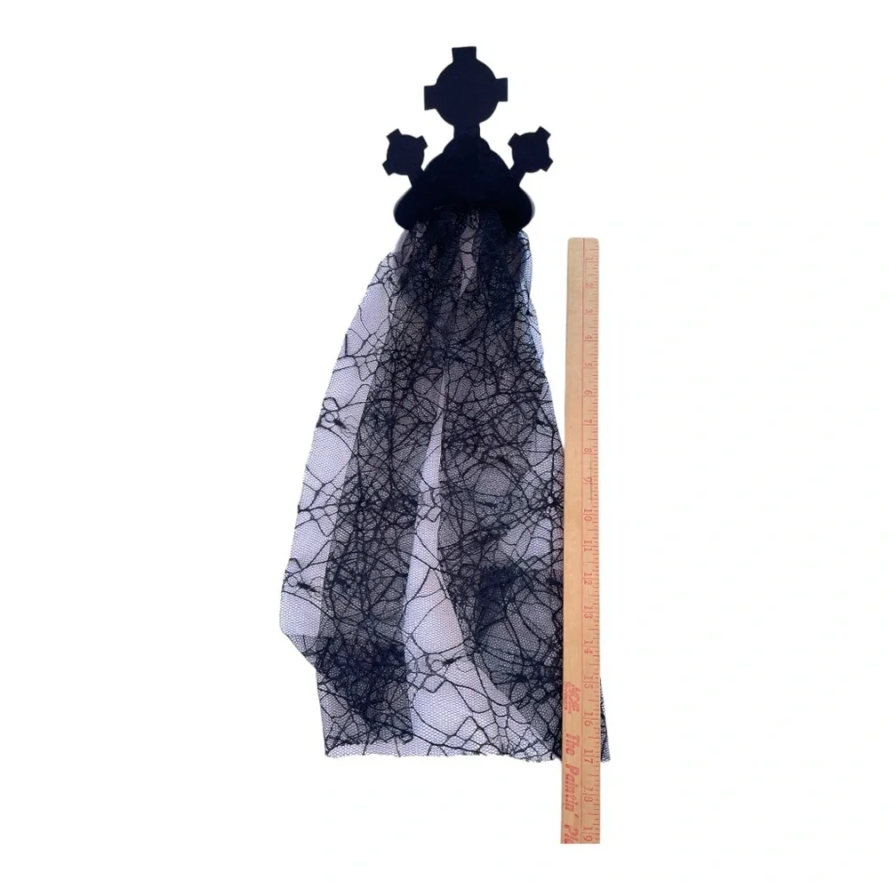 Death Bride Headband Tiara with Veil